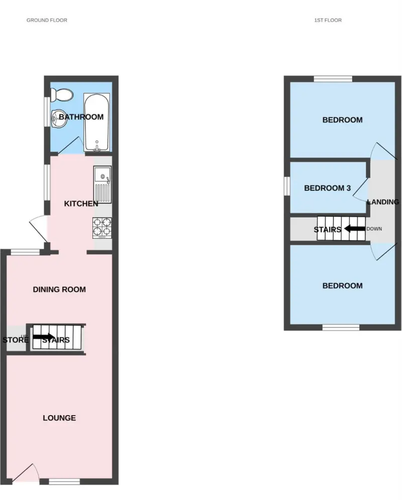 Floor plan of the Shropshire Retreat house, Telford